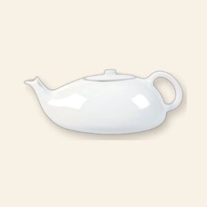 Théière Épure Platine Deshoulières 75 cl — porcelaine de Limoges, design minimaliste Épure Platine
