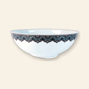 Saladier Dhara bleu Deshoulières 250 cl — porcelaine de Limoges, décor oriental Dhara bleu