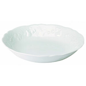 Jatte à crème California Deshoulières 25 cm — porcelaine de Limoges blanche, fabriquée en France