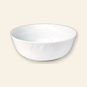 Saladier géant California Deshoulières 435 cl — porcelaine de Limoges blanche, fabriquée en France