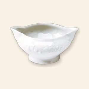 Saucière California Deshoulières 48 cl — porcelaine de Limoges blanche, fabriquée en France