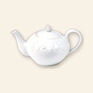 Théière California Deshoulières 130 cl — porcelaine de Limoges blanche, fabriquée en France