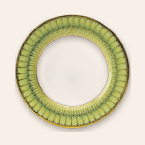 Assiette à dessert Arcades vert - Deshoulières