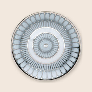 assiette a pain arcades gris platine deshoulieres premium