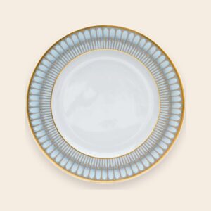assiette plate arcades gris or deshoulieres premium