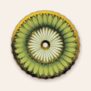 Coupelle à crème Arcades vert - Deshoulières