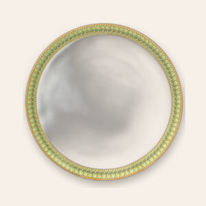 Plat rond plat Arcades vert - Deshoulières