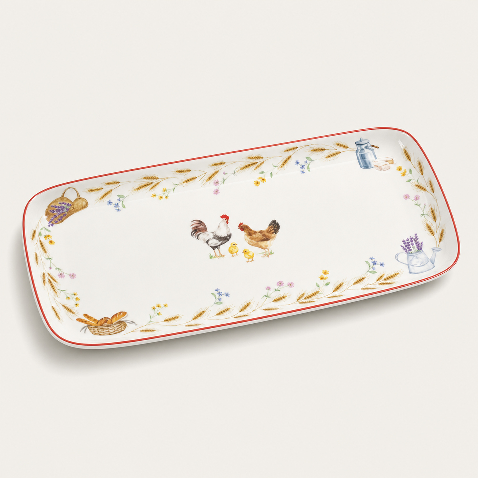 Plat de service 40 x 17,5 cm Country Life