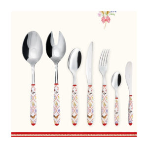 Fourchette manche porcelaine Country Life