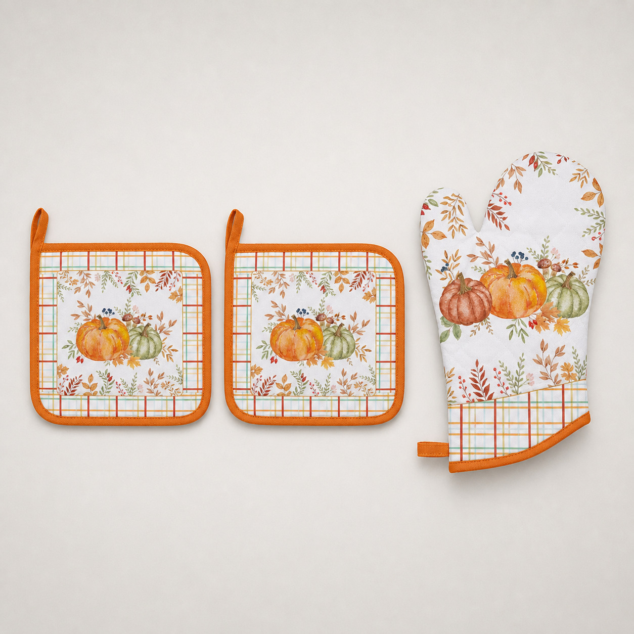 set textile 2 manique + 1 gant four 100% coton harvest set textile 2 manique + 1 gant four 100% coton harvest
