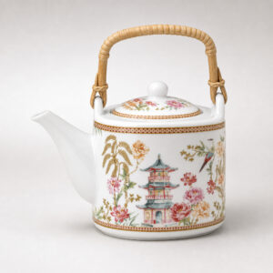 Théière 600ml + 2 tasses 160ml et infuseur Jardins d&rsquo;Orient