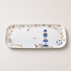 Plat de service 40×17,5 Blue Lighthouse