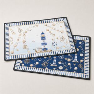Set de table 45×30 double face Blue Lighthouse