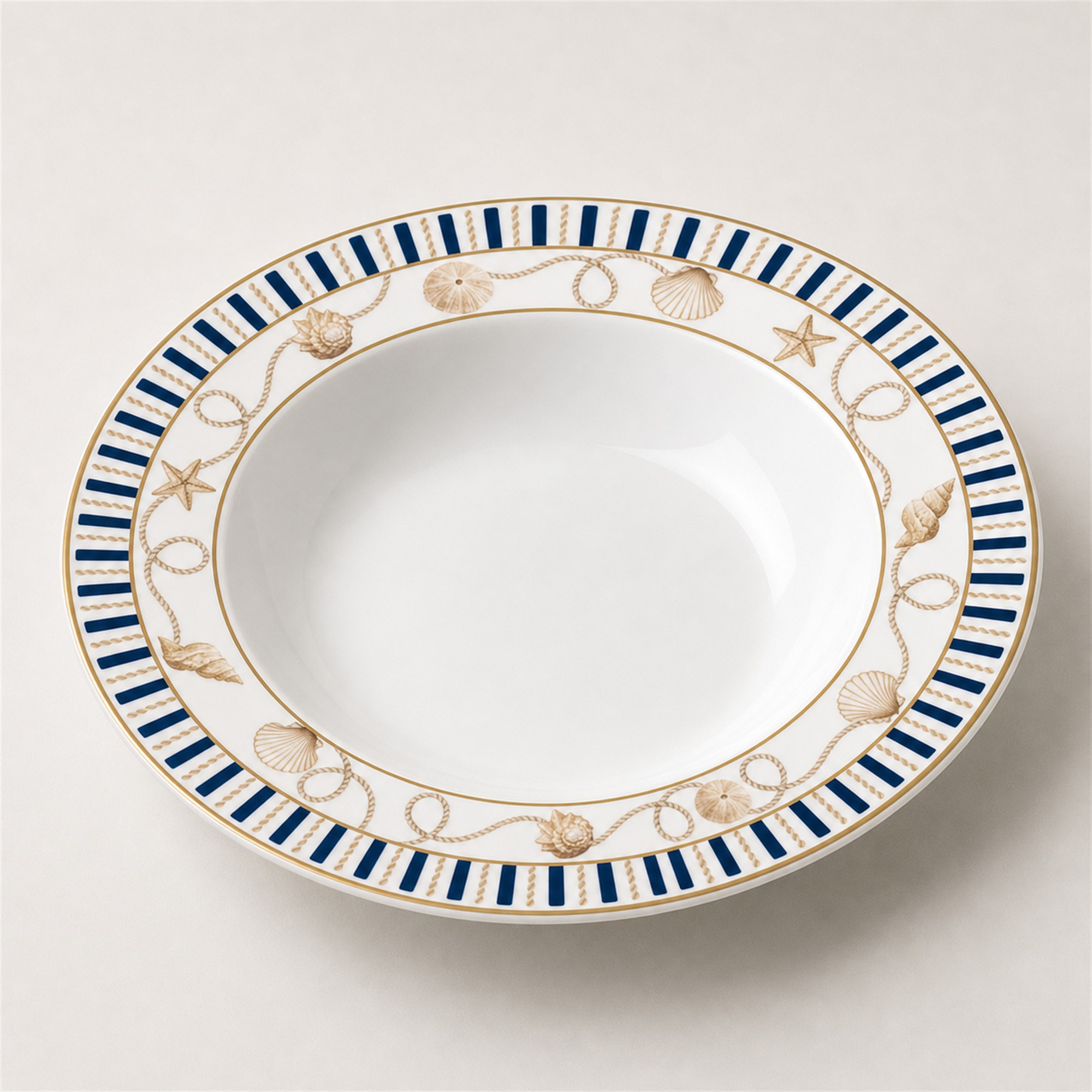 assiette creuse Ø 21,5 blue lighthouse Assiette creuse Ø 21,5 Blue Lighthouse