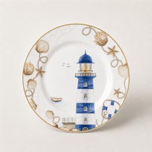 Assiette à dessert Ø 19 Blue Lighthouse