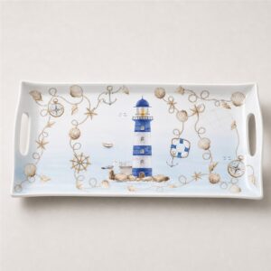 Plateau 41×19 avec poignées Blue Lighthouse