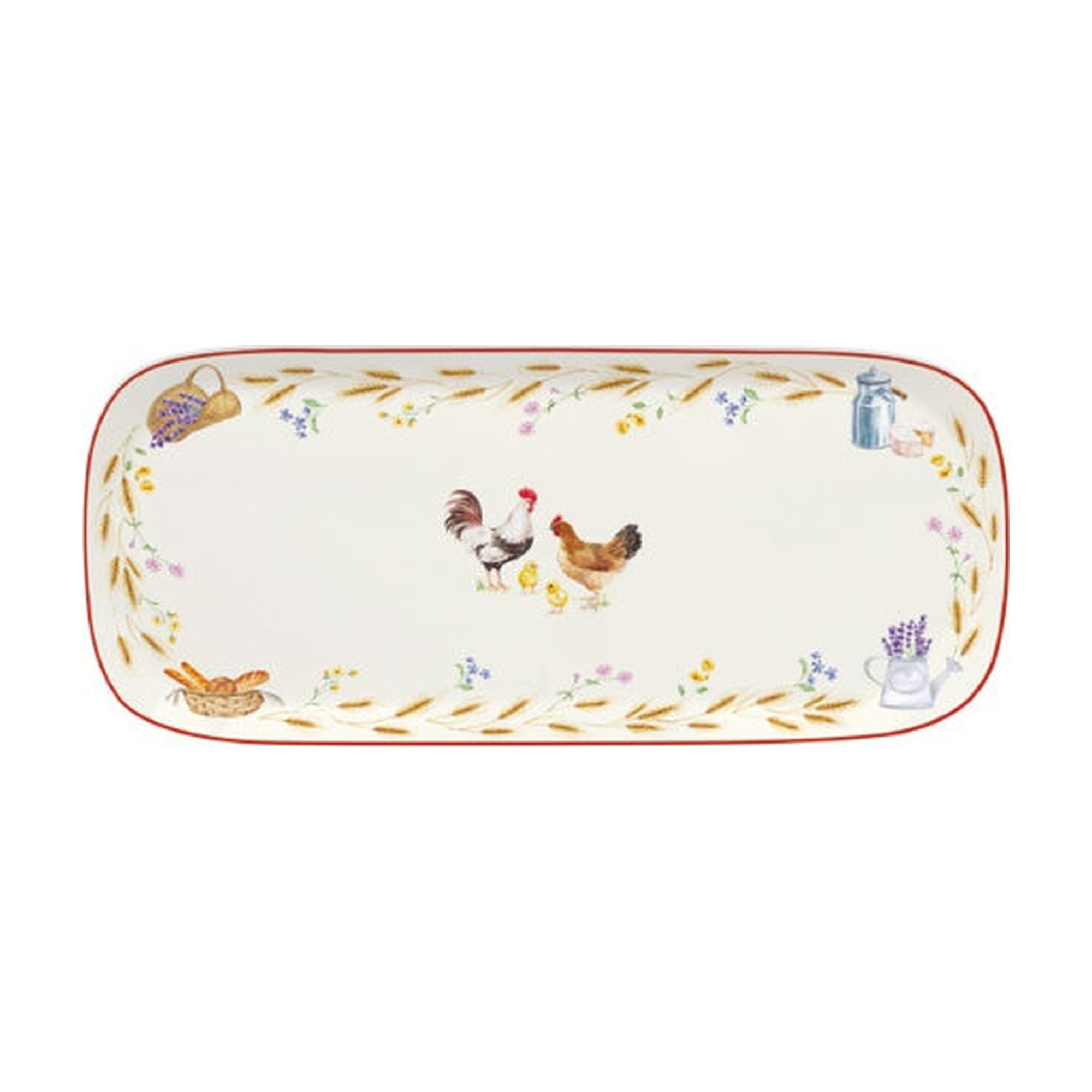 plat de service 40 x 17,5 cm country life Plat de service 40 x 17,5 cm Country Life