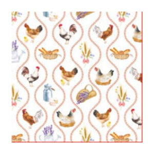 Pack 20 serviettes papier 33 x 33 cm Country Life