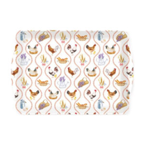 Plat de service rectangulaire 33 x 22 cm Country Life