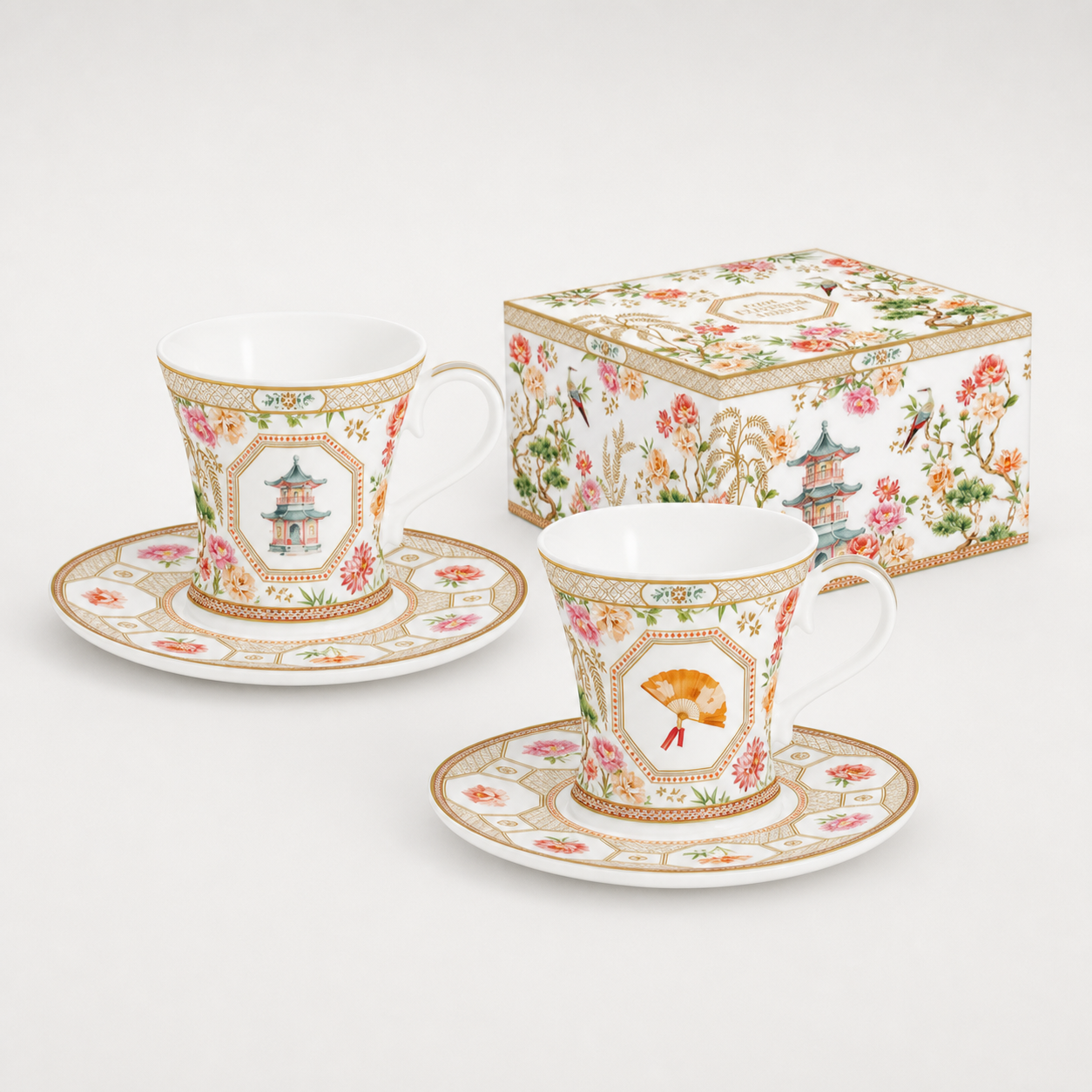 set 2 tasses à café 80ml jardins d'orient set 2 tasses à café 80ml jardins d'orient