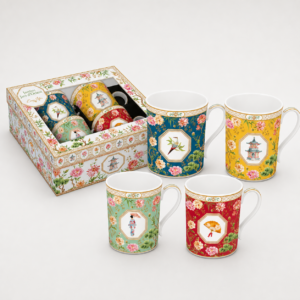 set 4 mugs 300ml jardins d'orient