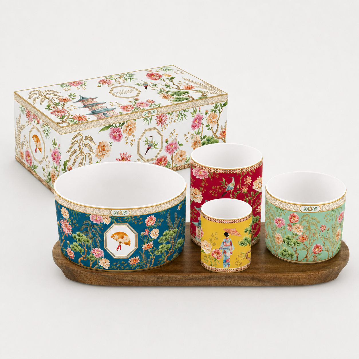 set apéritif 4 bols + plateau acacia jardins d'orient set apéritif 4 bols + plateau acacia jardins d'orient