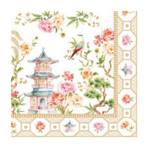 Pack 20 serviettes papier 33×33 Jardins d&rsquo;Orient
