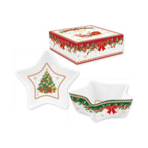 Coupelle étoile en porcelaine Ø15 h5 cm — collection Héritage Christmas Easy Life