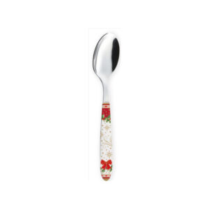 Cuillère à café en acier manche décoré porcelaine — collection Héritage Christmas Easy Life