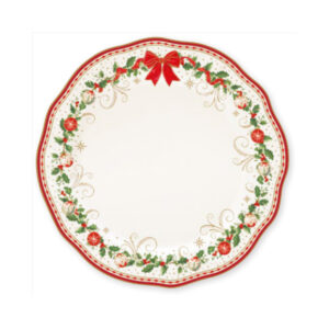 Assiette plate en porcelaine Ø28 cm — collection Héritage Christmas Easy Life