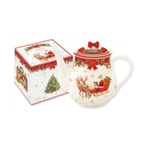Théière en porcelaine 900 ml — collection Héritage Christmas Easy Life