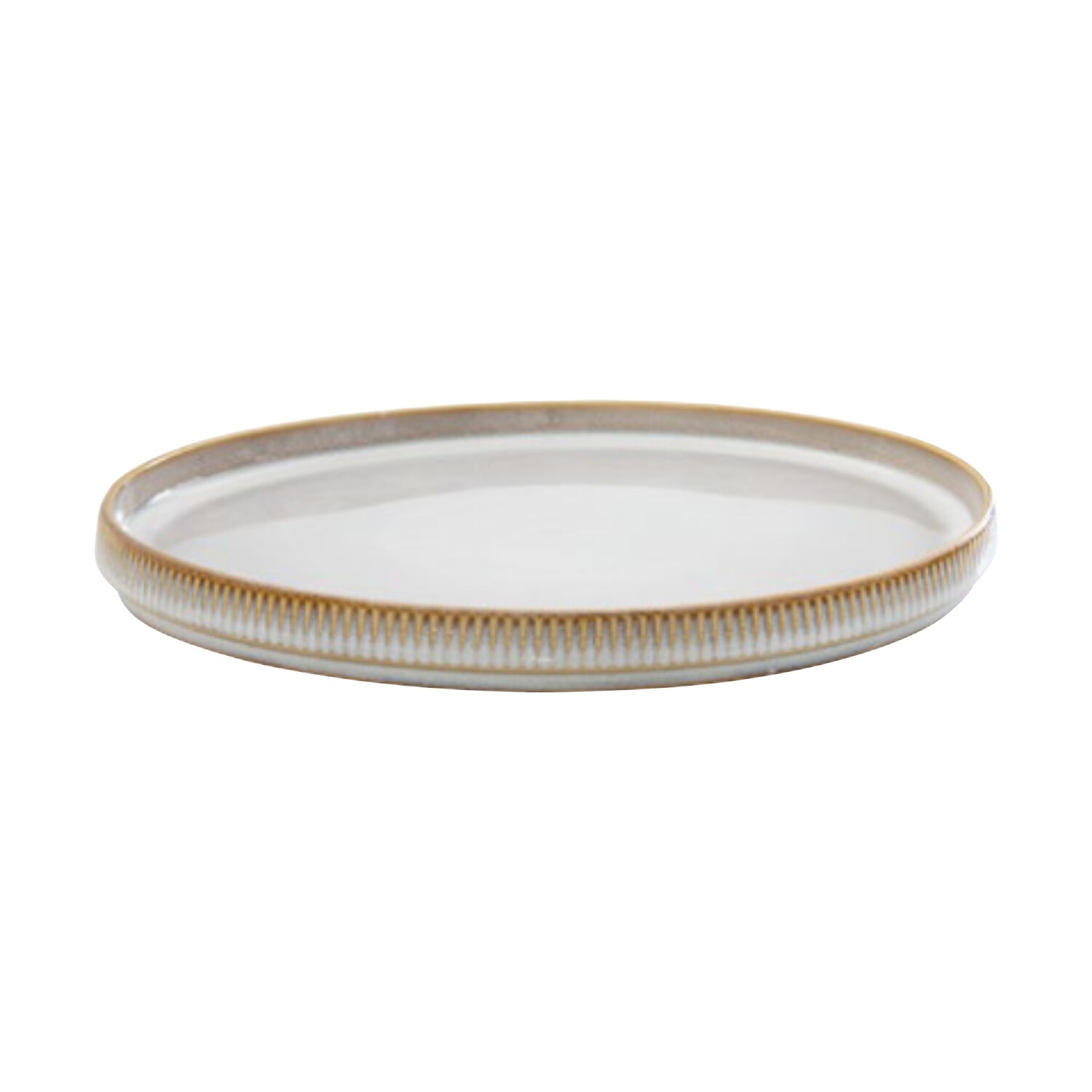 Assiette plate Domus en grès beige - Ø26 cm - Easy Life