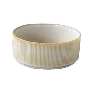 Grand bol / saladier Domus en grès beige - Ø20,5 cm - Easy Life