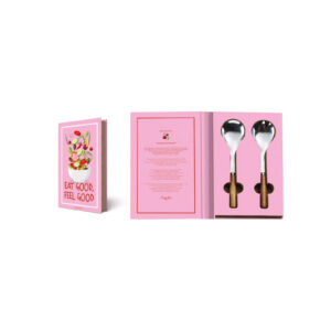 Coffret Salade Gift Novels - Couverts manche bois - Easy Life