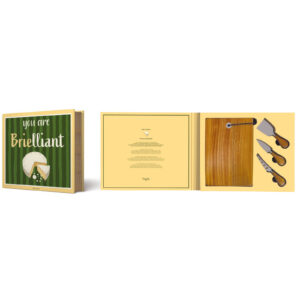 Coffret Fromage Gift Novels - Planche Acacia & 3 Accessoires - Easy Life