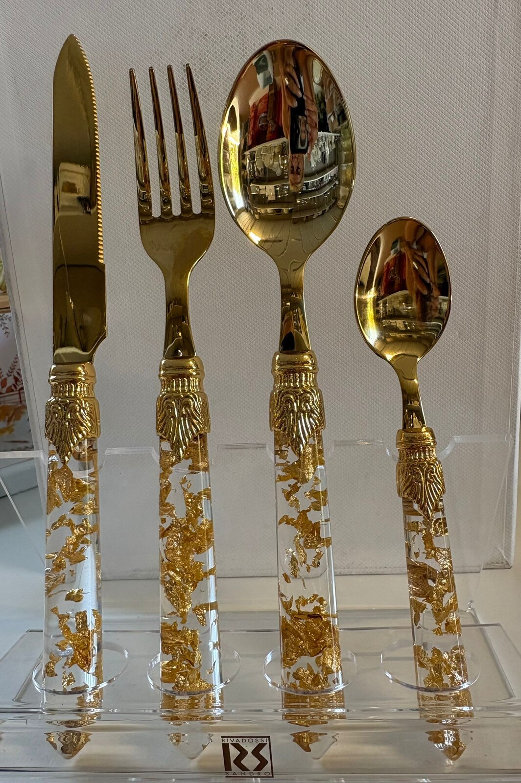 Service Rivadossi Luna Dorato paillettes dorees