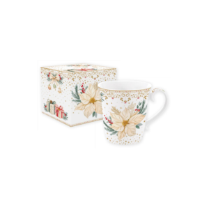 Mug White Elegance en porcelaine, coffret couleur - 275 ml - Easy Life