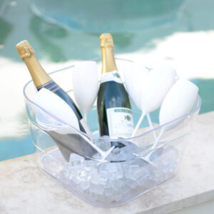 Bac à champagne magnum carré 18 L