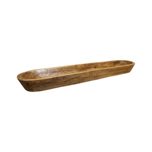 Coupe décorative longue en bois de manguier 100 cm