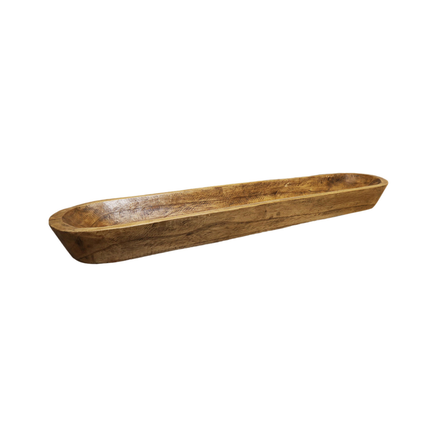 Coupe décorative longue en bois de manguier 100 cm
