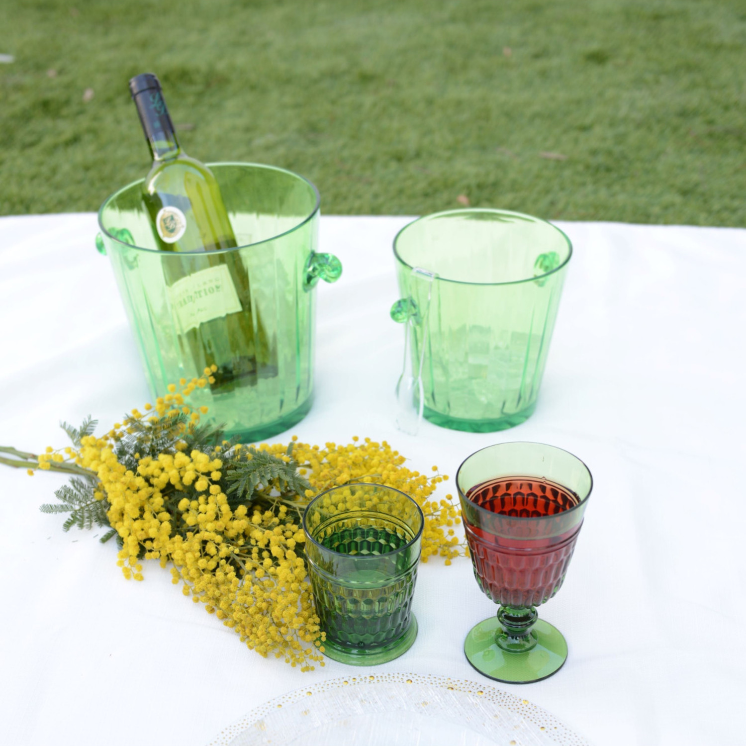 Seau à champagne vert 4,7 L — mise en situation 2