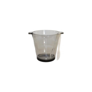 Seau à glaçons fumé avec pince 2,3 L