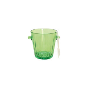 Seau à glaçons vert avec pince 2,3 L