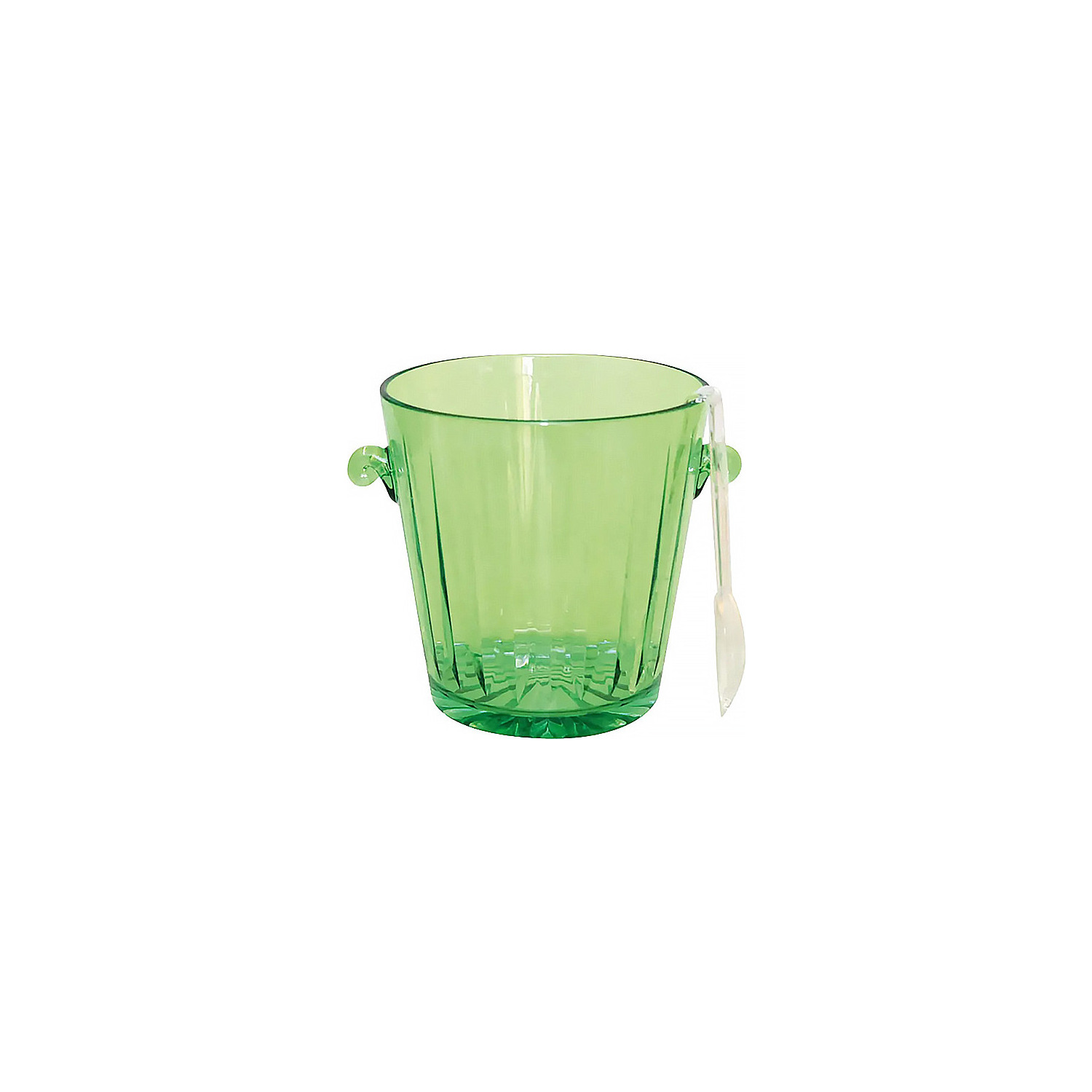 Seau à glaçons vert avec pince 2,3 L