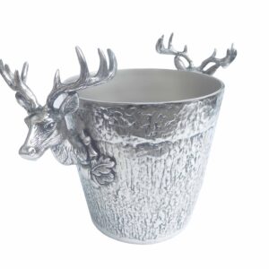 Seau à champagne Cerf en nickel 29 cm
