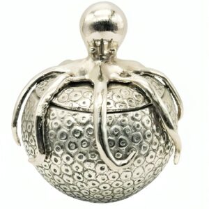 Boîte ronde Octopus en nickel 24 cm