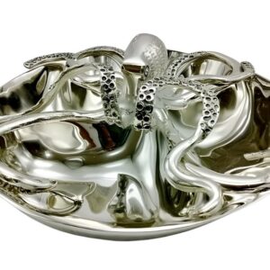 Serveur 4 compartiments Octopus en nickel 38 cm