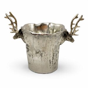 Seau à champagne Cerf en nickel 22 cm