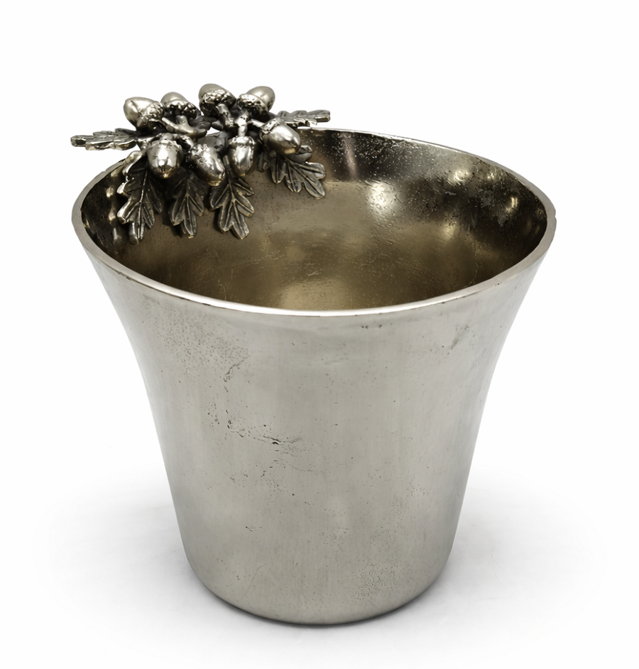 Seau à champagne Noël en nickel 21,5 cm