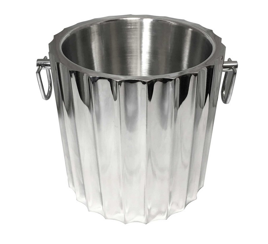 Seau à champagne Crillon en nickel 23 cm
